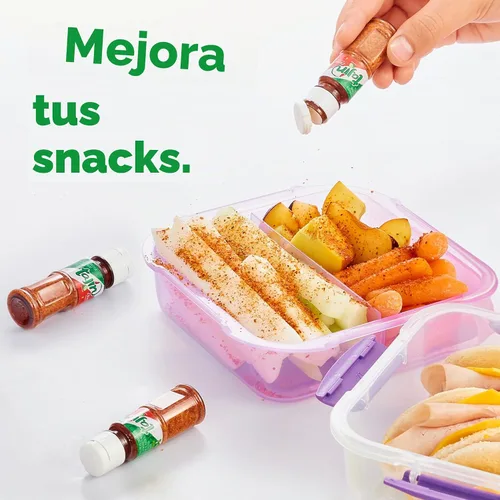 Vista 7 de Tajín Clásico Chile - Mini exhibición de condimentos de lima de 0.35 onzas, 40 mini botellas (paquete de 6)