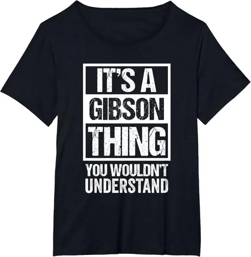Vista 73 de It's A Gibson Thing You would Not Understand - Camiseta con nombre familiar, Negro, S