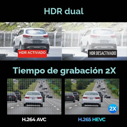 Vista 7 de Thinkware 4K Cámara de tablero dual U3000 PRO, frontal y trasera con Sony STARVIS 2, estacionamiento por radar, visión nocturna súper 4.0, Wi‑Fi