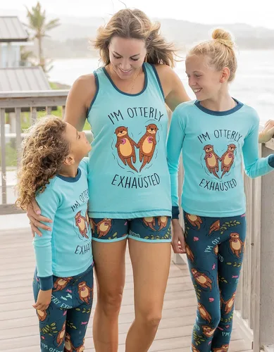 Vista 5 de Lazy One Matching Pajamas for Women, Cute Pajama Shorts and Tank Top Set