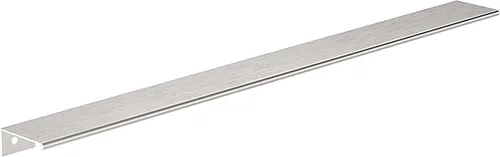 Vista 16 de Richelieu Hardware BP98982510 Lincoln Collection 1 pulgada (25 mm) de centro a centro Manija de tirador de borde de gabinete y cajón de aluminio