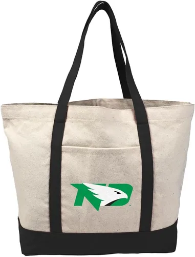 Vista 263 de Campus Lab Bolsa de lona con logotipo primario colegiado con bolsillo externo, bolsa de hombro reutilizable para ir de compras, playa Águilas A&m