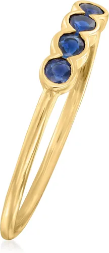 Vista 3 de RS Pure by Ross-Simons 020 ct tw Sapphire Ring in 14kt Yellow Gold