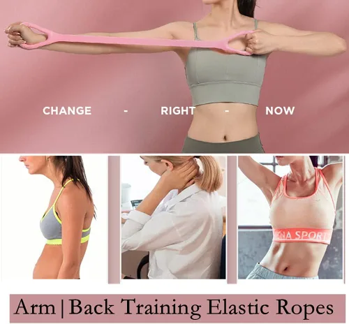 Vista 2 de Bandas de resistencia, bandas elásticas de látex natural largas, perfectas para entrenamiento de fuerza, terapia física, yoga, pilates, estiramientos