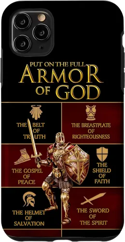 Vista 13 de Warrior of God Put On The Full Armor of God Funda para iPhone 17