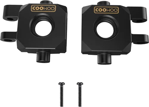 Vista 7 de Bloques de ruedas de latón Piezas de actualización de C-Hubs para TRX-4M 1/18 RC Crawler Car Contrapeso frontal total de 0.32 onzas, 2