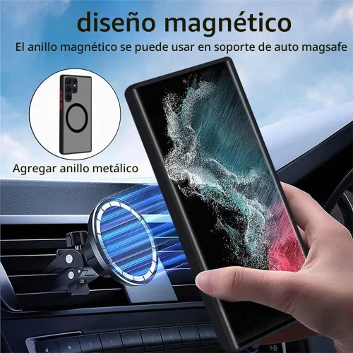 Vista 4 de Doowear Funda magnética para Galaxy Note 20 Ultra [compatible con cargador Magsafe], inalámbrica, antiarañazos, a prueba de golpes, protección
