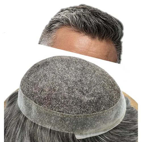 Vista 48 de Toupee For Men Real Human Hair Mens Toupee Hair Replacement System Swiss Lace Toupee For Men Natural Human Hair Piece Mens Toupee6*8"-90% density#2
