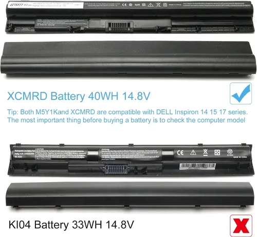 Vista 6 de M5Y1K - Batería para portátil de 14.8 V 40 WH compatible con Dell Inspiron 15 3000 5000 Series 5559 5558 5555 5758 5759 3567 3551 3552 3558 3565 14