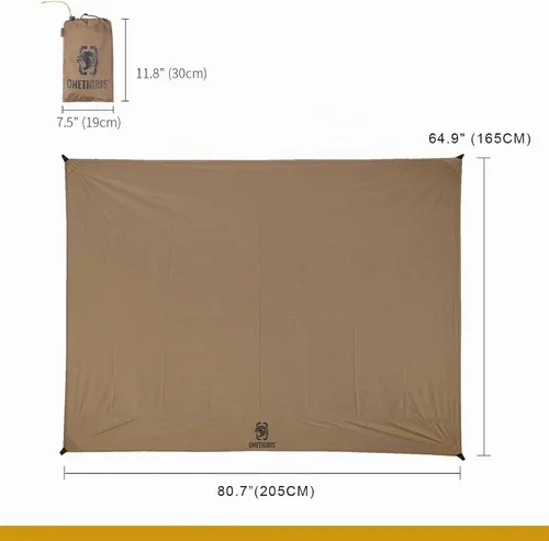 Vista 3 de OneTigris Huella impermeable de la tienda, 81" x 65