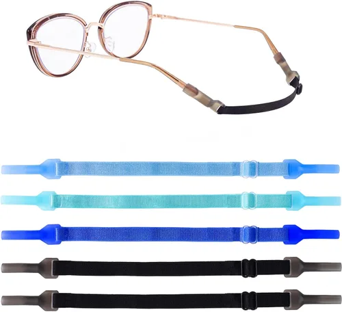 Vista 7 de Correa para gafas de sol para niños, sin cola, ajustable, cordones, soporte para gafas deportivas alrededor del cuello