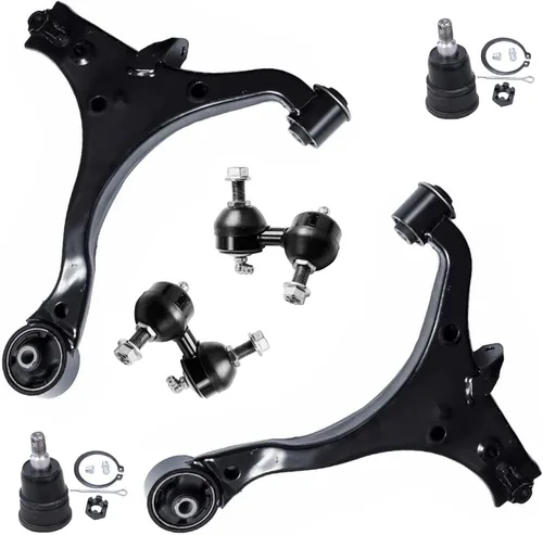 Vista 161 de Detroit Axle - Kit de extremo delantero para Chrysler 300 Dodge Charger 2011-2023 Challenger, 2 Lower Rearward Control Arms 2 Outer Tie Rods 2
