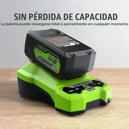 Vista 4 de Greenworks - Batería de iones de litio de 24 V y 4.0 Ah (batería original Greenworks/ compatible con 125+ herramientas)