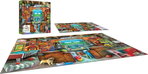 Vista 3 de RoseArt - My Happy Place - Man Cave - Rompecabezas de 750 piezas para adultos