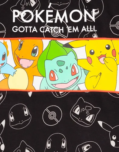 Vista 6 de Pokemon Camisetas para niños con personajes de Pikachu verde o negro