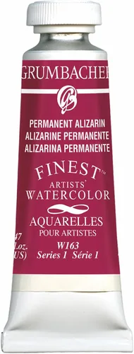 Vista 12 de Grumbacher Pintura de acuarela Finest, 0.5 fl oz/0.47 oz, carmesí lizarina