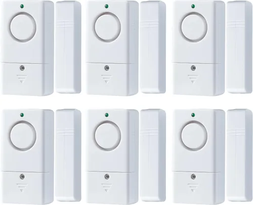 Vista 9 de Sensor de alarma de puerta, alarma para puertas al abrir, alarma de puerta de ventana de 120 DB, alarmas de puerta para seguridad de los niños