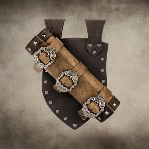 Vista 2 de Cinturón de espada medieval ajustable, funda de espada vikinga, cinturón renacentista para LARP, caballeros y cosplay pirata