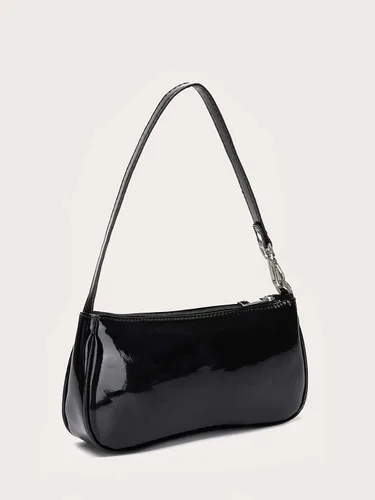 Vista 2 de Floerns Bolso de hombro clásico retro para mujer, bolso de mano pequeño