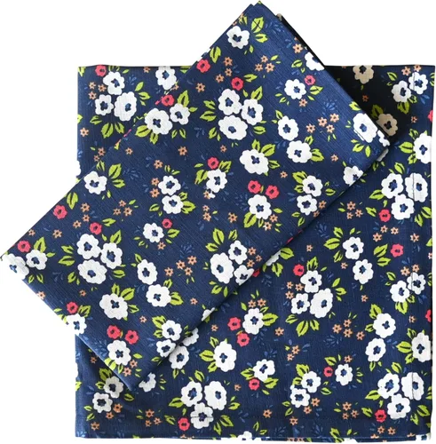 Vista 12 de Fingercraft - Juego de 12 servilletas de tela de mezcla de algodón y lino, con estampado, perfecta para fiestas, cenas, bodas, cócteles y Navidad