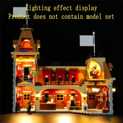 Vista 5 de GEAMENT Kit de luces LED compatible con Lego Disney Train and Station - Juego de iluminación para modelo de construcción 71044