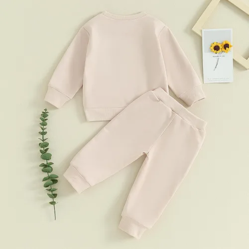 Vista 7 de CREAIRY Conjunto de 2 piezas de sudadera de manga larga para bebé y niña, 2 piezas, ropa de primavera y otoño