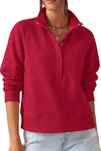 Vista 11 de PRETTYGARDEN Sudaderas de gran tamaño de moda para mujer Marrón