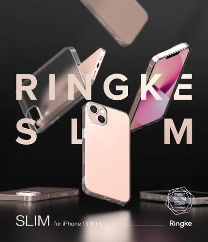 Vista 9 de Ringke Funda compatible con iPhone 13, delgada, translúcida, mínima, amarilleamiento, bisel elevado de policarbonato duro, revestimiento suave, Mate