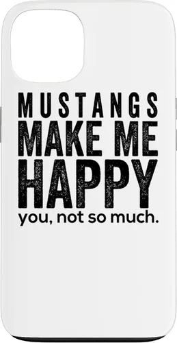 Vista 7 de Funda de regalo para iPhone 13 Pro Mustangs make me happy you not so much funny Horse