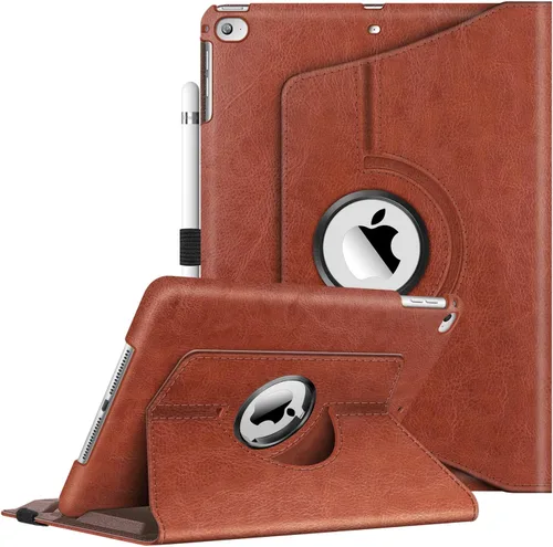 Vista 15 de Fintie - Funda giratoria para iPad 6ª/5ª generación (2018/2017), iPad Air 2 / Air 1 (24.6 cm) - Funda giratoria de 360 grados con pie, función