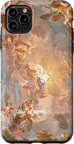 Vista 13 de Funda para iPhone 16, diseño de historia del arte renacentista, diseño de Michelangelo Sky