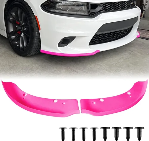Vista 11 de TENGBASE Protector divisor delantero para 2015-2023 Dodge Charger, alerón de repuesto compatible con acabados SRT 392/Scat Pack/RT/GT (negro)