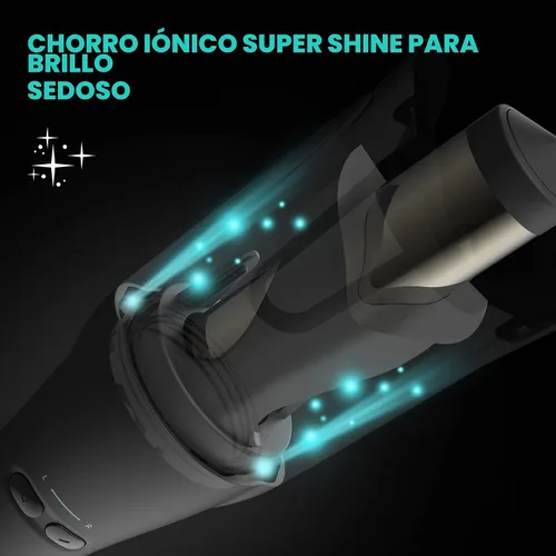 Vista 5 de Revamp Progloss Hollywood - Plancha rizadora automática de brillo avanzado con chorros iónicos dobles hidratantes, barril de cerámica infundido