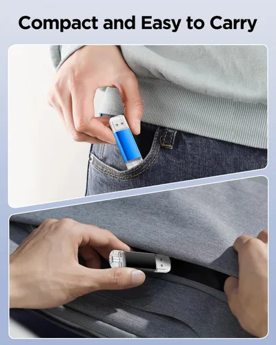 Vista 7 de AreTop Memoria USB C de 4 GB USB 2.0 Dual Flash Drive 2 en 1 portátil tipo C compatible con iPhone 16/15, teléfono inteligente Android