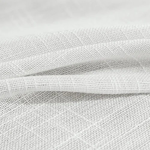 Vista 6 de FMFUNCTEX Cortinas semitraslúcidas de lino para dormitorio, cortinas blancas de 45 pulgadas de largo para sala de estar, cortinas cortas con ojales