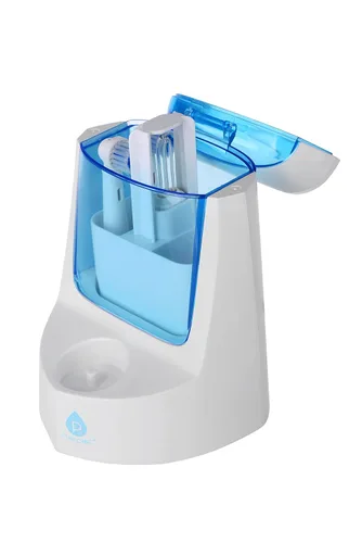 Vista 3 de Pursonic RET200 Power Cepillo de dientes eléctrico recargable con función de desinfectante UV, 12 cabezales de cepillo incluidos