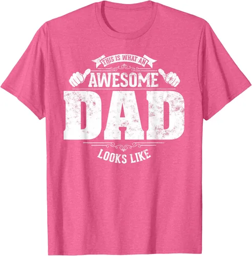 Vista 36 de This is what a awesome dad looks like vintage style design T-Shirt, Negro