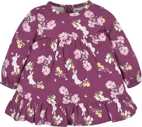 Vista 2 de Gerber Conjunto de 2 piezas de vestido y leggings de manga larga para bebés y niñas pequeñas