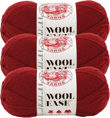 Vista 58 de Lion Brand Yarn, Wool-Ease - Ovillo de punto y ganchillo color rosa, 1