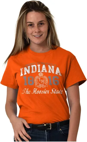 Vista 15 de Indiana Midwestern Souvenir Tourist in Crewneck Camisetas Mujer