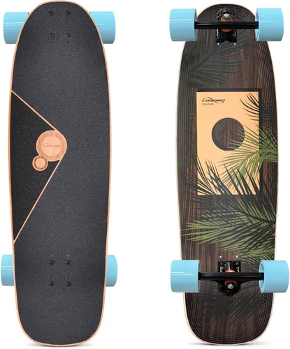 Vista 5 de Loaded Boards Omakase Bamboo Longboard Skateboard Completo Palmera
