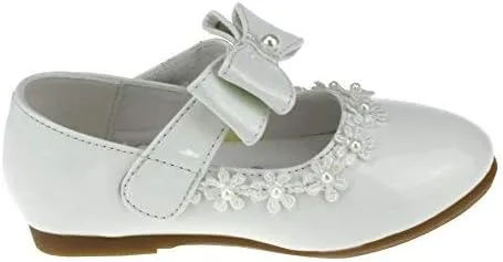 Vista 5 de Maxu Kid Girl PU vestido zapato gancho y lazo plano