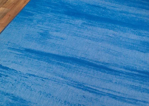 Vista 5 de Woven Trends Alfombra de área contemporánea y moderna, 046 Vintage Solid Cloud, extremadamente duradera y resistente a las manchas, elegante con Azul