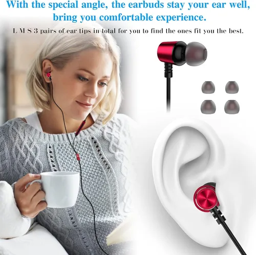Vista 6 de APETOO Auriculares USB C para iPhone 15, 16 Pro Max, Samsung S21, S22, S23, S24, Ultra Flip Fold A55, A54, A9, cancelación de ruido, auriculares
