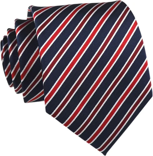 Vista 107 de Secdtie Corbata clásica de seda tejida jacquard a rayas para hombre