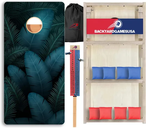 Vista 66 de CornholeGamesUSA Pro - Juego de tablas de Cornhole Fabricado en Estados Unidos Abedul báltico 3/4 Sin rebote Patas triples gruesas Dos
