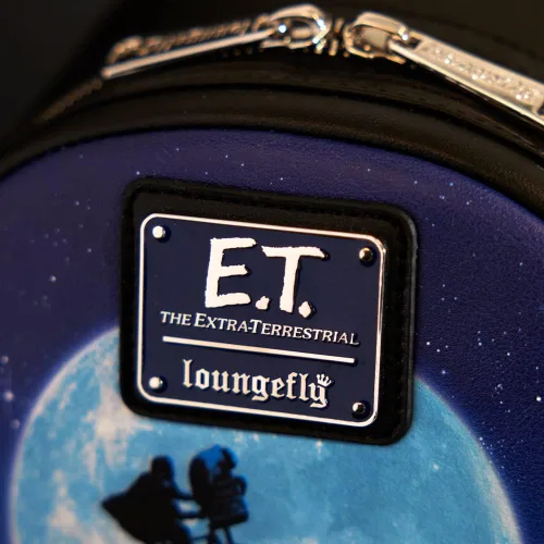 Vista 7 de Loungefly E.T. El 40 aniversario extraterrestre mochila de escena de bicicleta, exclusiva de Tienda (ETBK0003)