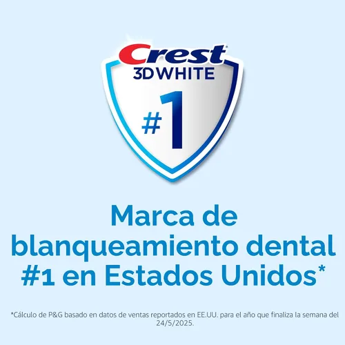 Vista 10 de Pasta de dientes blanqueadora Crest 3D White Advanced Luminous Mint, Pasta de dientes Crest, 3.7 oz Paquete de 4 – Ayuda a eliminar manchas