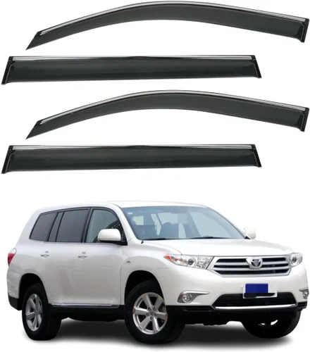 Vista 10 de 4 deflectores de ventana para Honda CRV CR-V 2007-2011, cromados