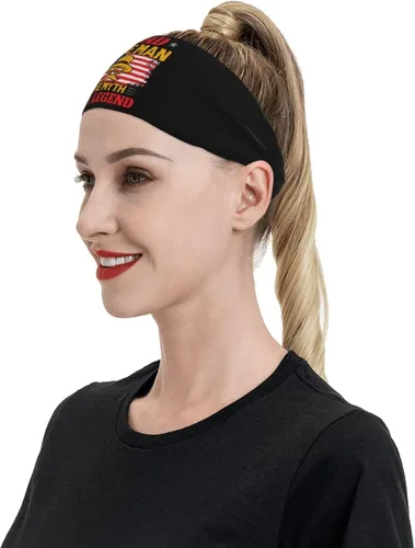 Vista 6 de Dad The Man The Myth The Legend Headband for Men Women Sports Sweatband for Fitness Exercise Moisture Wicking Running Yoga Hairbands